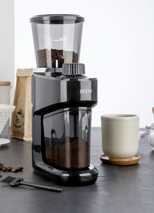 - BEEM elektrische Kaffeemühle, in Farbe SCHWARZ