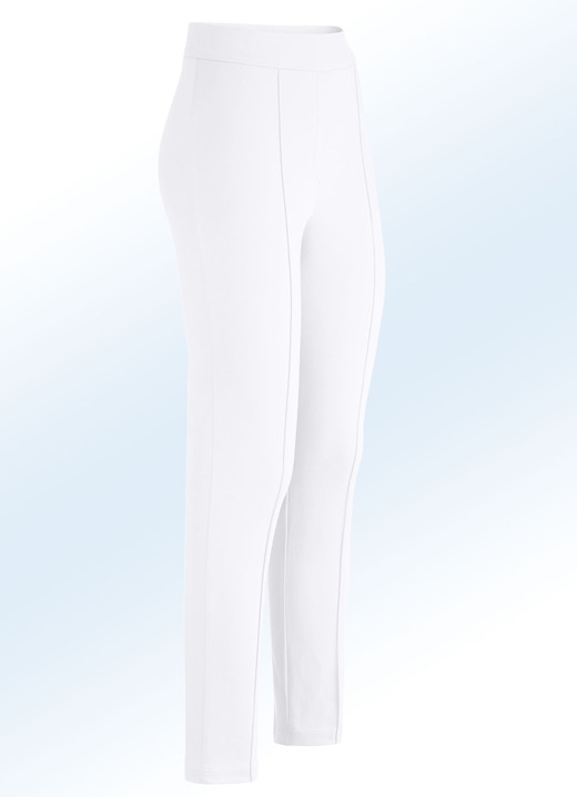 Hosen - Soft-Stretch-Hose, in Größe 017 bis 052, in Farbe WEISS Ansicht 1