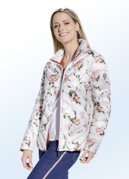 - Jacke mit farbbrillantem Inkjet-Druck, in Größe 034 bis 052, in Farbe NATURWEISS-BUNT