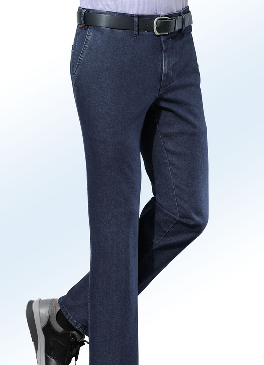 - «Francesco Botti»-Jeans in 3 Farben, in Größe 026 bis 062, in Farbe DUNKELBLAU