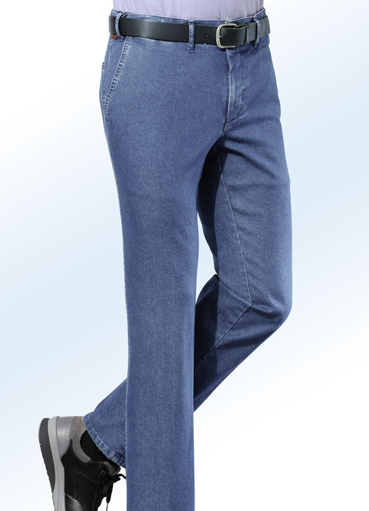 Jeans - «Francesco Botti»-Jeans in 3 Farben, in Größe 024 bis 062, in Farbe HELLBLAU Ansicht 1