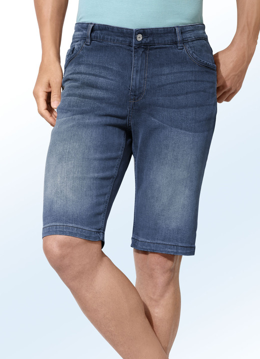 Hosen - «Redpoint»-Bermudas in 3 Farben, in Größe 046 bis 064, in Farbe JEANSBLAU Ansicht 1