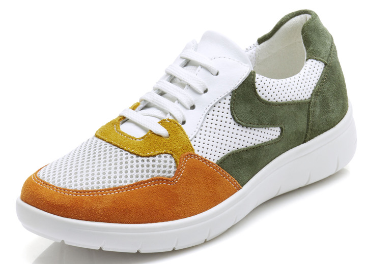 - Toosoft Sneaker im Materialmix, in Größe 036 bis 042, in Farbe ORANGE-KOMBI Ansicht 1