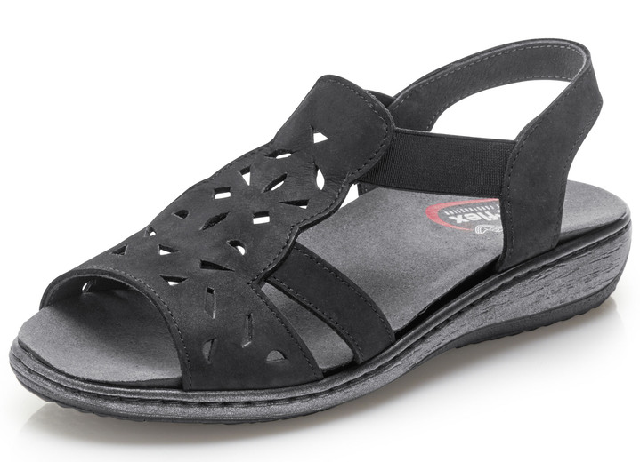 Damenmode - ELENA EDEN Sandale in luftiger Ausführung , in Größe 036 bis 042, in Farbe SCHWARZ Ansicht 1
