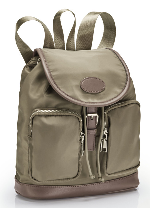 - Collezione Alessandro Rucksack mit verstellbaren Umhängeriemen, in Farbe TAUPE