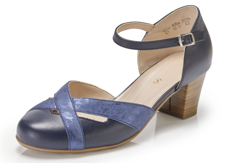 - Pumps mit verstellbarer Schliesse, in Größe 3 1/2 bis 8, in Farbe MARINE-JEANS