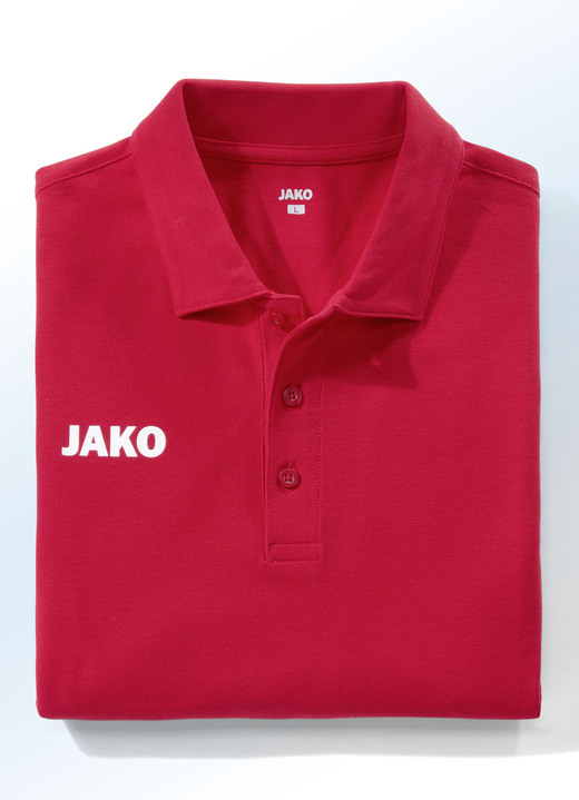 Freizeitshirts & -Kombinationen - Poloshirt von «Jako» in 5 Farben, in Größe 3XL (58/60) bis XXL (56), in Farbe ROT Ansicht 1