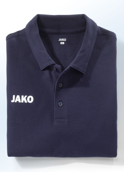 Freizeitshirts & -Kombinationen - Poloshirt von «Jako» in 5 Farben, in Größe 3XL (58/60) bis XXL (56), in Farbe MARINE Ansicht 1