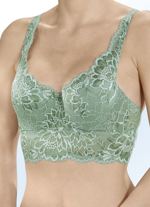 BH mit Formbügel - Triumph-Amourette Charm Pure Bügel-BH aus zarter Elastikspitze, in Cup B, in Farbe JADE Ansicht 1