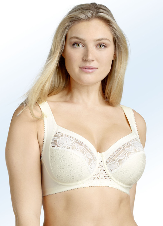 - Miss Mary Bügel BH mit Baumwolle, in Größe 080 bis 105, in Cup C, in Farbe SEKT