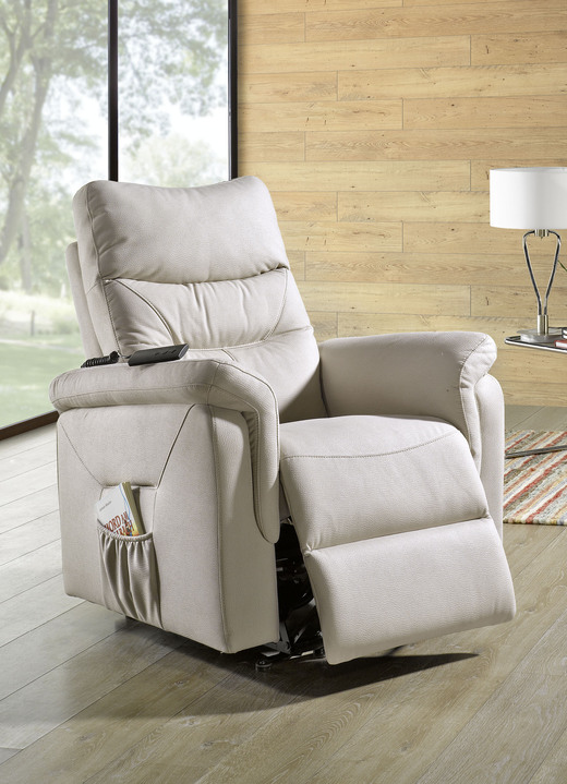 - Relax-Sessel mit Aufstehhilfe, in Farbe ANTIKCREME, in Ausführung mit Massagefunktion und Aufstehhilfe Ansicht 1