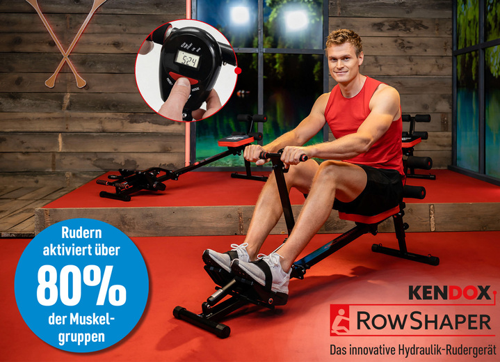 - Kendox RowShaper-Rudergerät, in Farbe SCHWARZ-ROT Ansicht 1