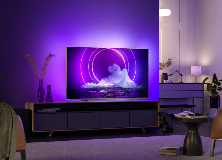 Philips 4K-Ultra-HD-Ambilight-LED-Fernseher, kompatibel mit DTS