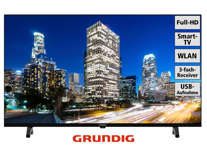 - Grundig 32GHB6100 Madrid Full-HD-LED-Fernseher, in Farbe SCHWARZ Ansicht 1