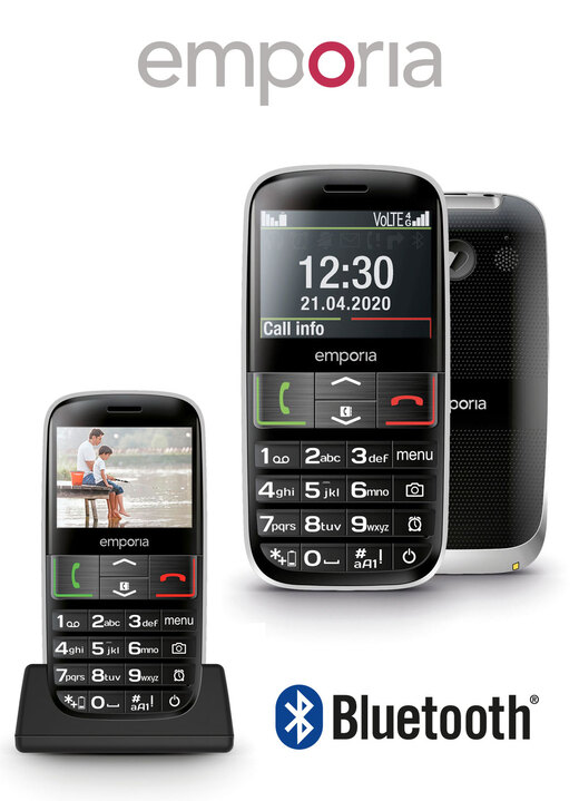 Mobil-Telefone - Emporia Active Tastentelefon, in Farbe SCHWARZ Ansicht 1