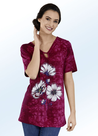 Shirt mit Kräuselung in 2 Farben