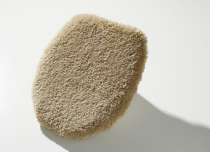 Badgarnituren - Badgarnitur mit rutschhemmend latexierter Rückseite, in Größe 100 (Vorleger halbrund, 50/ 80 cm) bis 112 (WC-Deckelbezug, 47/ 50 cm), in Farbe BEIGE Ansicht 1