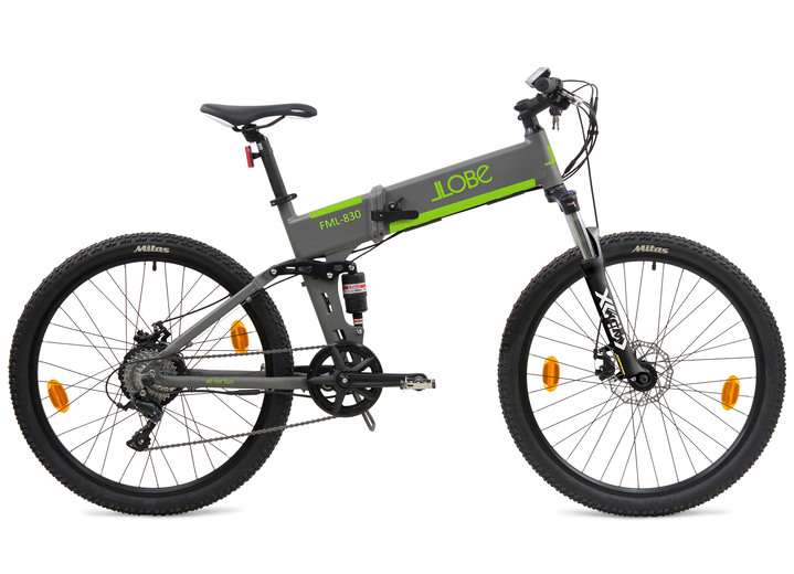 Akku-Zweiräder - Llobe Herren-Akku-City-Bike mit Aluminiumrahmen, in Farbe SCHWARZ, in Ausführung 36V/13,2 Ah Lithium-Ionen-Akku, Reichweite ca. 90 km Ansicht 1