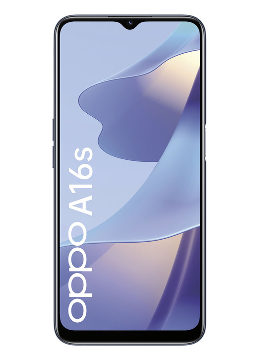 - oppo A16s Smartphone mit augenschonendem HD+ Display, in Farbe SCHWARZ Ansicht 1