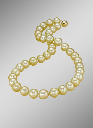 Halskette mit goldenen Südsee-Perlen