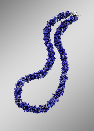 Gedrehte Halskette mit Lapislazuli