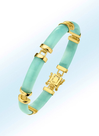 Modernes Armband mit echt Amazonit