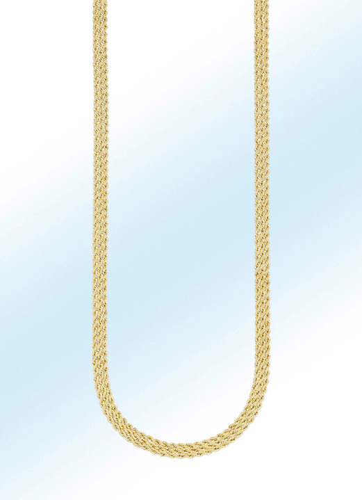 Halsketten - Hochwertige, 3-reihige Kordelkette, in Farbe  Ansicht 1