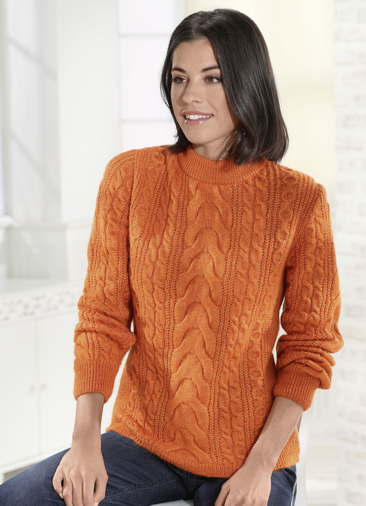 Basics - Pullover in sehr weicher Qualität, in Größe L(44/46) bis XS(32/34), in Farbe ORANGE