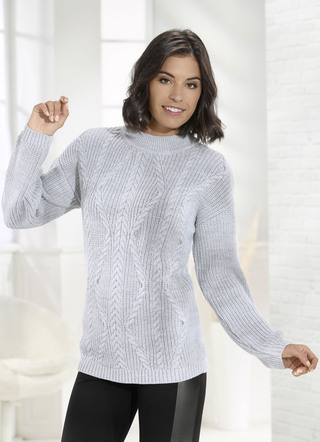 Pullover mit Zopfdessin