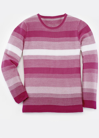 Pullover in Feinstrick mit Schurwolle