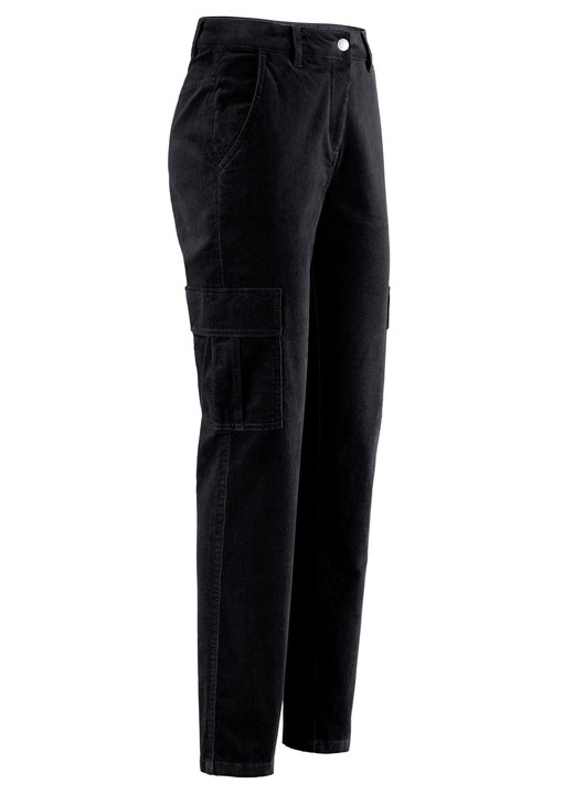 Hosen - Cargohose, in Größe 017 bis 050, in Farbe SCHWARZ Ansicht 1