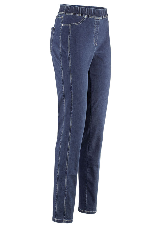 - Jeans in komfortabler Schlupfform, in Größe 018 bis 245, in Farbe JEANSBLAU Ansicht 1
