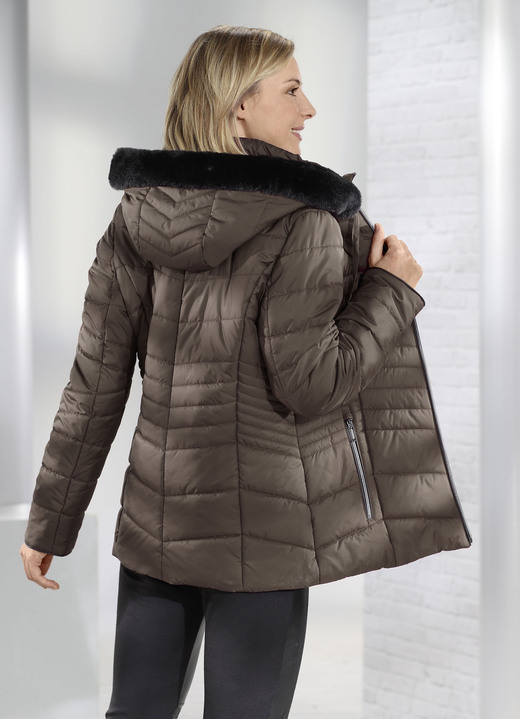 Winterjacken - Jacke in 2 Farben, in Größe 038 bis 052, in Farbe KAFFEEBRAUN Ansicht 1
