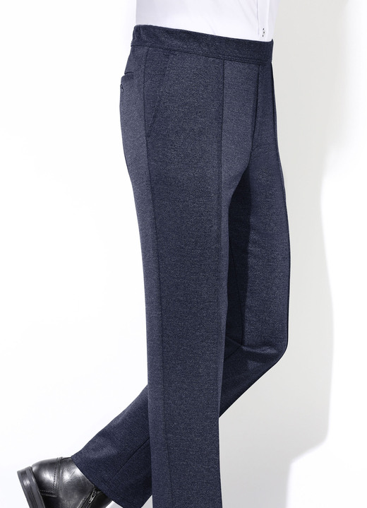 Hosen - «Klaus Modelle»-Schlupfhose in 3 Farben Hosen - «Klaus Modelle»-Schlupfhose in 3 Farben, in Größe 024 bis 062, in Farbe DUNKELBLAU MELIERT