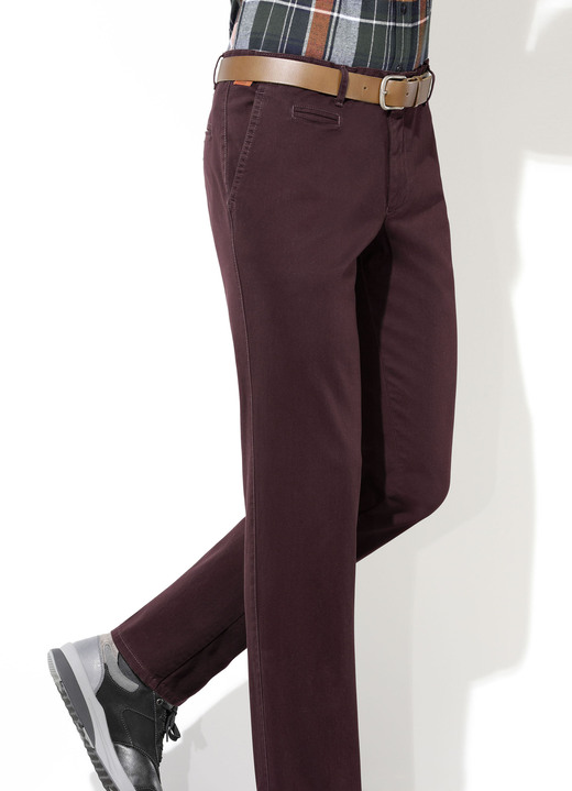 Hosen - «Francesco Botti»-Hose in 4 Farben, in Größe 024 bis 062, in Farbe BORDEAUX Ansicht 1