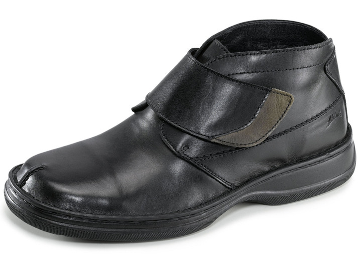 Stiefeletten - GINO GALANTE, gefütterte Herren-Boots, Winterschuhe, Weite K, mit herausnehmbarem Fussbett, in Größe 039 bis 046, in Farbe SCHWARZ-GRAU Ansicht 1