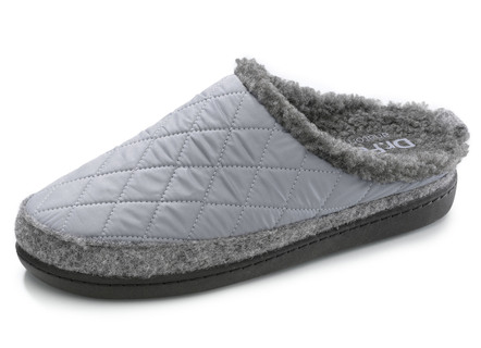 Pantoffel aus gestepptem Textilmaterial