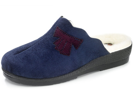 Pantoffel aus weichem Veloursmaterial