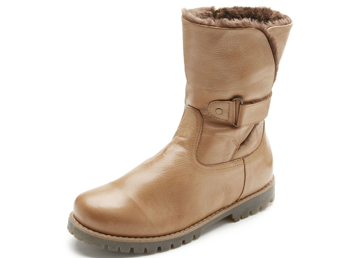 Stiefel & Stiefeletten - Andrea Conti Bootie mit verstellbarer Klettspange, in Größe 036 bis 042, in Farbe COGNAC Ansicht 1