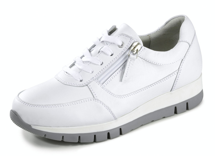 Slipper & Schnürschuhe - ELENA EDEN, sportliche Damen-Sneaker, Weite H, mit herausnehmbarem Fussbett, in Größe 036 bis 042, in Farbe WEISS Ansicht 1