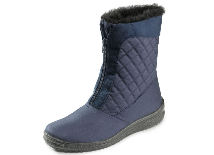 - ELENA EDEN Stiefelette aus wetterfestem Textilmaterial, in Größe 036 bis 042, in Farbe MARINE Ansicht 1