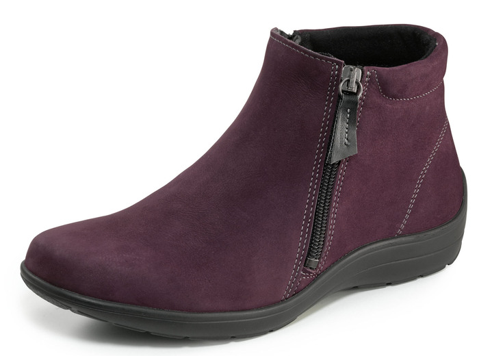 - ELENA EDEN Bootie aus Nubukleder, in Größe 036 bis 042, in Farbe BORDEAUX Ansicht 1