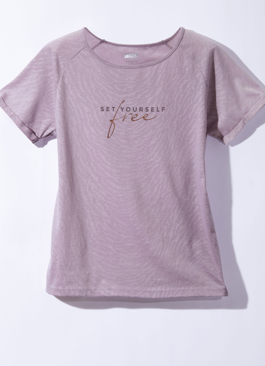 - Raglanshirt von «LPO» in 2 Farben, in Größe 036 bis 048, in Farbe FLIEDER