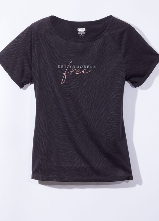 - Raglanshirt von «LPO» in 2 Farben, in Größe 036 bis 048, in Farbe SCHWARZ