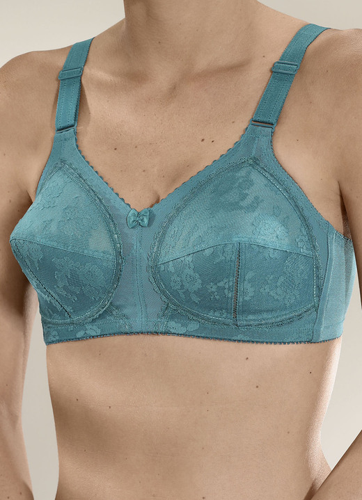 BH ohne Formbügel - Triumph-Doreen BH mit Spitzencups, in Größe 075 bis 110, in Cup B, in Farbe PAZIFIK Ansicht 1