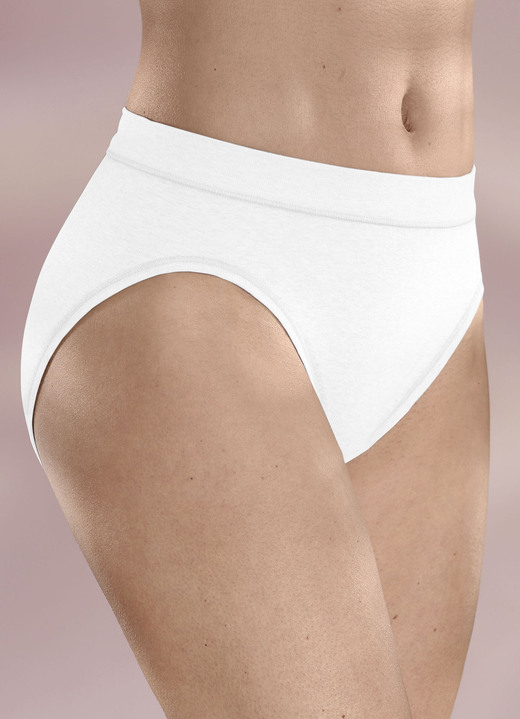 Slips - ESGE Slip mit bequemem Weichbund, in Größe L (44/46) bis S (36/38), in Farbe WEISS