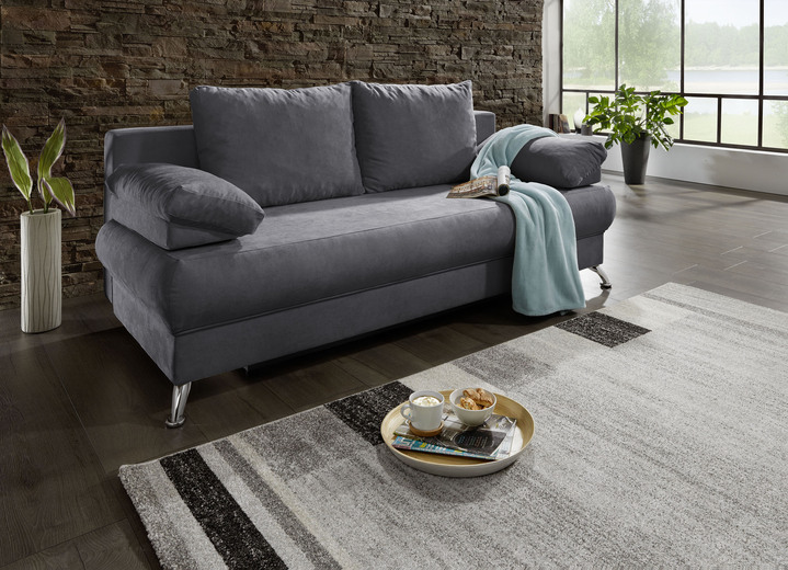 - Schlafsofa mit Bettkasten, in Farbe GRAU