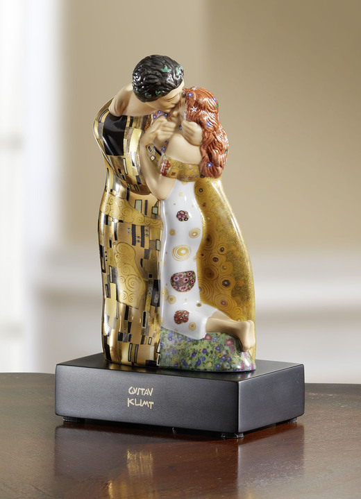 Figuren - Goebel-Figur Der Kuss mit Echtgold-Auflage, in Farbe BUNT
