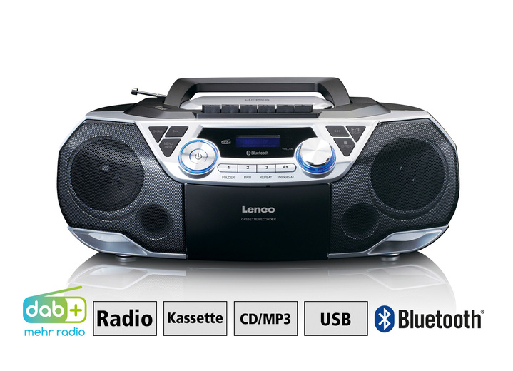 - Lenco SCD-720SI CD-/Kassette-/DAB+ Radio, in Farbe SCHWARZ Ansicht 1