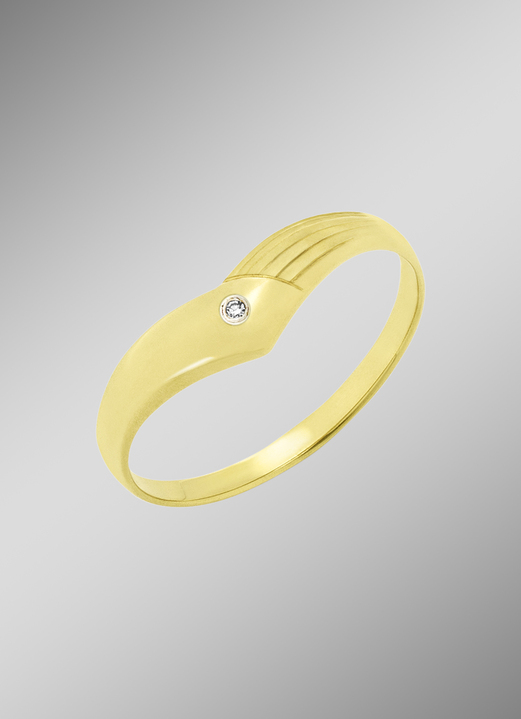 Ringe - Damenring mit Diamant, in Größe 160 bis 220, in Farbe  Ansicht 1